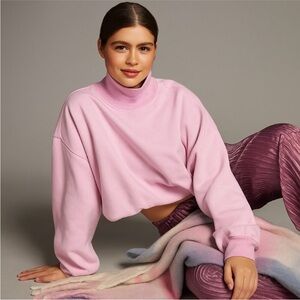 Anthropologie Pilcro Funnel Neck Bubble Hem Pullover